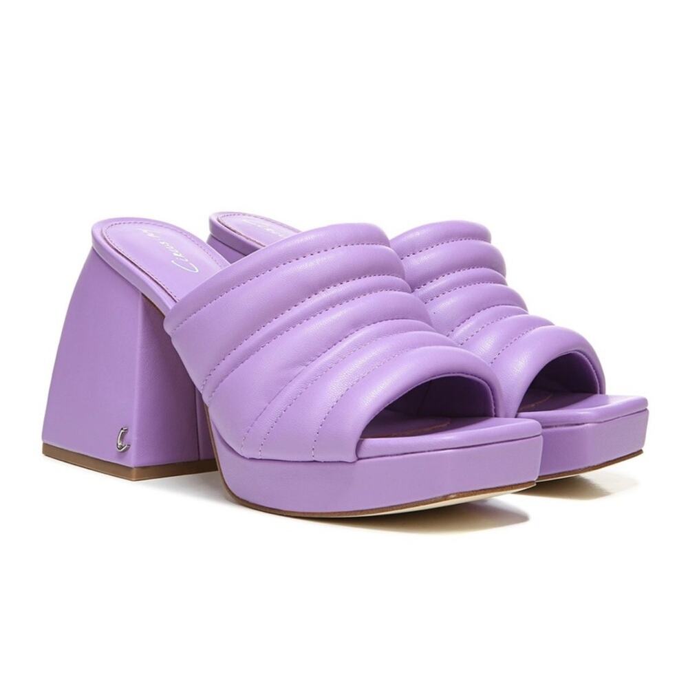 NEW Circus by Sam Edelman Marlie Purple Puffy Platform Mule Size 6.5 MSRP $79